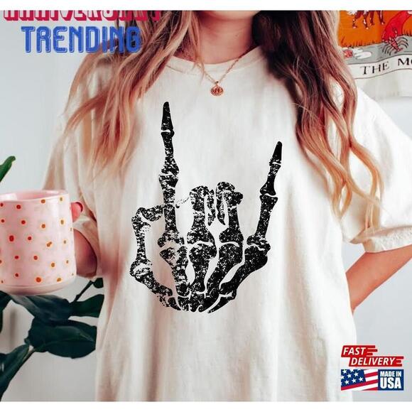 Other - Distressed Rock Hand Shirt Classic Unisex